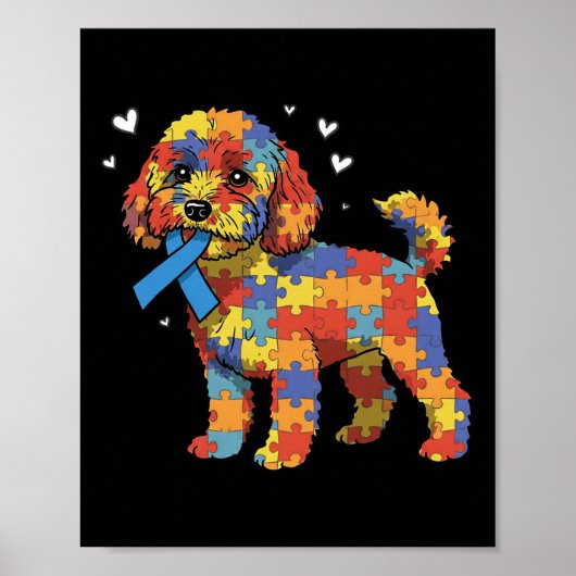 Apoo Puzzel Autisme Bewustzijn Autistische Vrouwen Poster (Voorkant)