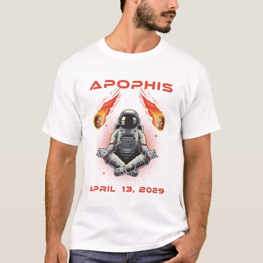 Apophis 99942 April 13 2029 Asteroid Comet Meteor T-shirt (Voorkant)
