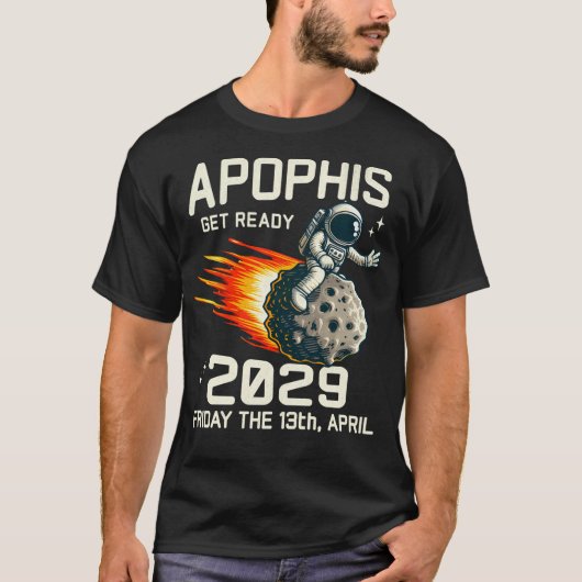 Apophis Asteroid 2029 Funny Astronaut T-shirt (Voorkant)
