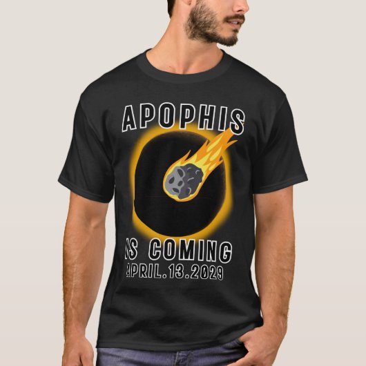 Apophis Asteroïde 99942 APRIL.13.2029 T-shirt (Voorkant)