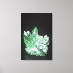 Apophyllite kristallen met Stilbeet, Jalgaon, Maha Canvas Afdruk