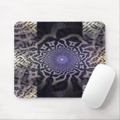 APOPHYSIS fractaal decor | zwarte violet Muismat (Met muis)