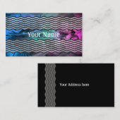 Apophysis Fractal Art II - roze groen blauw Visitekaartje (Voorkant / Achterkant)