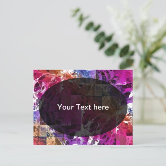 Apophysis Fractal Art - spinweb Sjabloon Briefkaart (Staand voorkant)