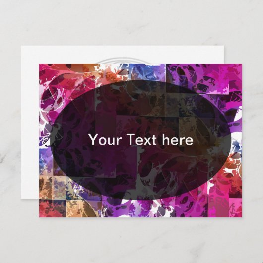 Apophysis Fractal Art - spinweb Sjabloon Briefkaart (Voorkant / Achterkant)