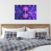 Apophysis Fractal - Atomen Fusion - triptych Canvas Afdruk (Insitu (Slaapkamer))