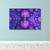 Apophysis Fractal - Atomen Fusion - triptych Canvas Afdruk (Insitu (Houten vloer))