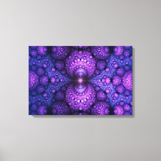 Apophysis Fractal - Atomen Fusion - triptych Canvas Afdruk (Voorkant)