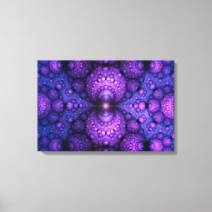 Apophysis Fractal - Atomen Fusion - triptych Canvas Afdruk