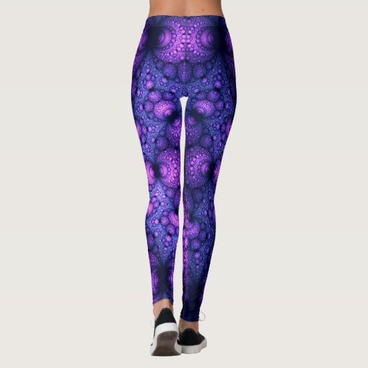 Apophysis Fractal - Atomen Fusion + uw ideeën Leggings (Achterkant)