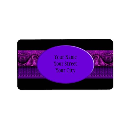 Apophysis Fractal Border ART - violet roze Etiket (Voorkant)