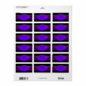 Apophysis Fractal Border ART - violet roze Etiket (Full Sheet)