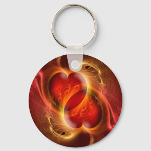 Apophysis Fractal Heart door Heart + uw ideeën Sleutelhanger