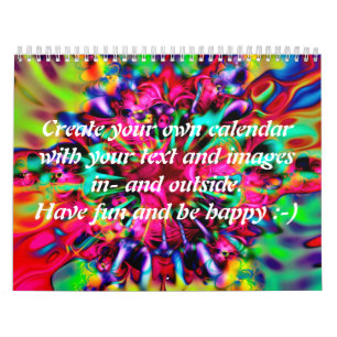 Apophysis Kaleidoscope I + jouw tekst & afbeelding Kalender