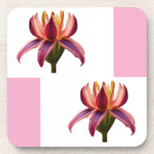 Aporta-copos de plástico Flor