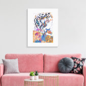 Apostaat Colorful Free Doodle Tekening Canvas Afdruk (Insitu (Woonkamer))