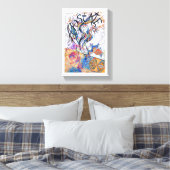 Apostaat Colorful Free Doodle Tekening Canvas Afdruk (Insitu (Slaapkamer))