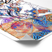 Apostaat Colorful Free Doodle Tekening Poster (Hoek)