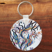 Apostaat Colorful Free Doodle Tekening Sleutelhanger (Voorkant)