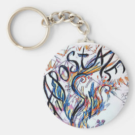 Apostaat Colorful Free Doodle Tekening Sleutelhanger