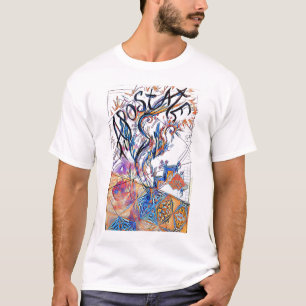 Apostaat Colorful Free Doodle Tekening T-shirt