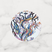 Apostaat Colorful Sketch Doodle Tekening Confetti (Kleine voorkant)