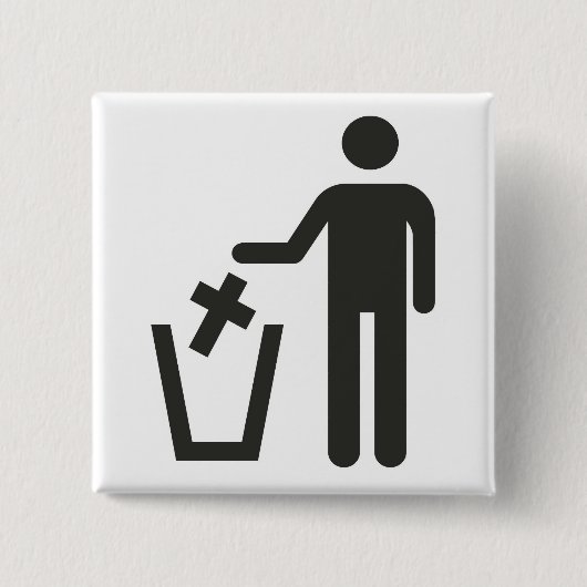 Apostasy Vierkante Button 5,1 Cm (Voorkant)