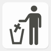 Apostasy Vierkante Sticker (Voorkant)