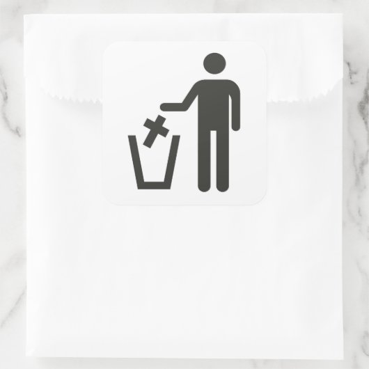 Apostasy Vierkante Sticker (Tas)