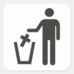Apostasy Vierkante Sticker