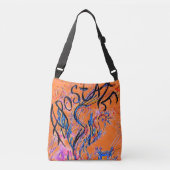 Apostate Colorful 2 Sided Doodle Drawing Crossbody Tas (Voorkant)