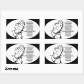 apostel gebed rechthoekige sticker (Vel)