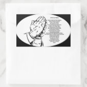 apostel gebed rechthoekige sticker (Tas)