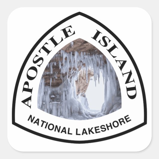 Apostel Island National Lakeshore Vierkante Sticker (Voorkant)