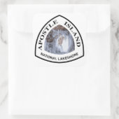 Apostel Island National Lakeshore Vierkante Sticker (Tas)