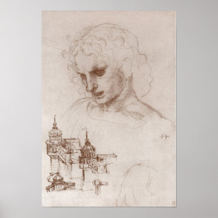 Apostel Jacobus Sforza Castle, Leonardo da Vinci Poster