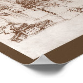 Apostel Jacobus Sforza Castle, Leonardo da Vinci Poster (Hoek)