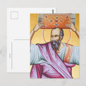 Apostel Paulus Orthodox Christelijk Icoon Briefkaart (Voorkant / Achterkant)