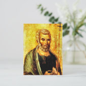 Apostel Peter Icon Orthodox Christelijk Briefkaart (Staand voorkant)