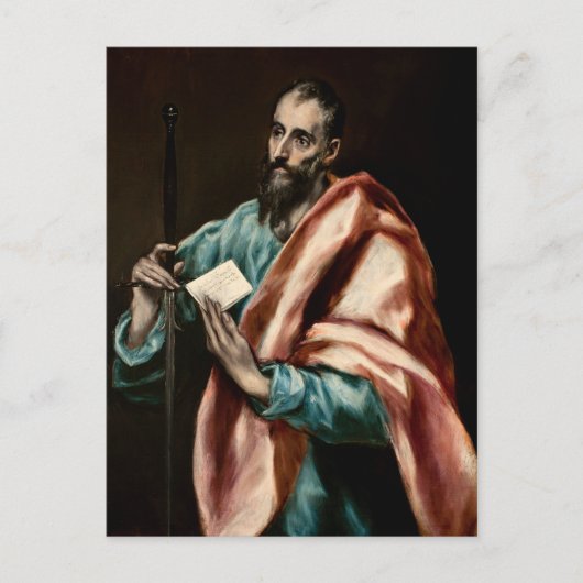 Apostel St. Paulus door El Greco Briefkaart (Voorkant)