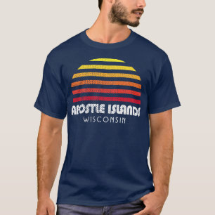 Aposteleilanden Wisconsin Retro Sunset T-shirt