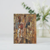 Apostelen Petrus en Paulus Byzantijns icoon Briefkaart (Staand voorkant)