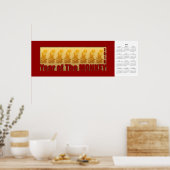 Aposter van de kalender van het jaar van de aap 20 poster (Keuken)