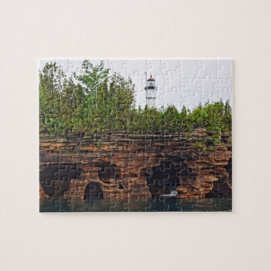 Apostle Island - Devil's Island Lighthouse - 8x10 Legpuzzel (Horizontaal)