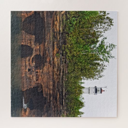 Apostle Islands - Devil's Island Lighthouse -20x20 Legpuzzel (Horizontaal)