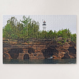 Apostle Islands - Devil's Island Lighthouse -20x30 Legpuzzel