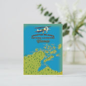 Apostle Islands National Lakeshore map Briefkaart (Staand voorkant)