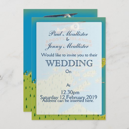 Apostle Islands National Lakeshore map Kaart (Voorkant / Achterkant)