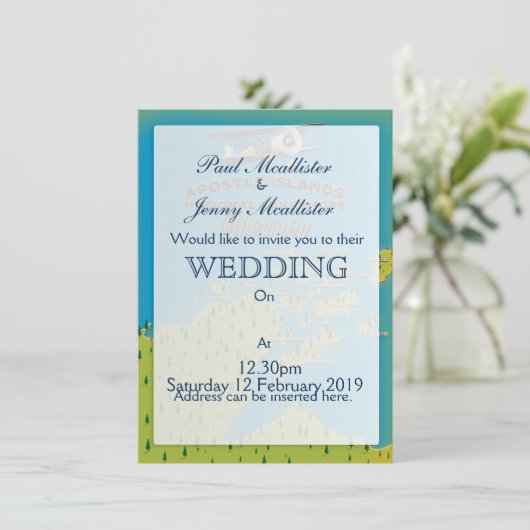 Apostle Islands National Lakeshore map Kaart (Staand voorkant)