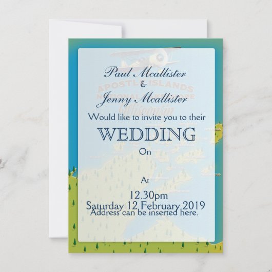 Apostle Islands National Lakeshore map Kaart (Voorkant)